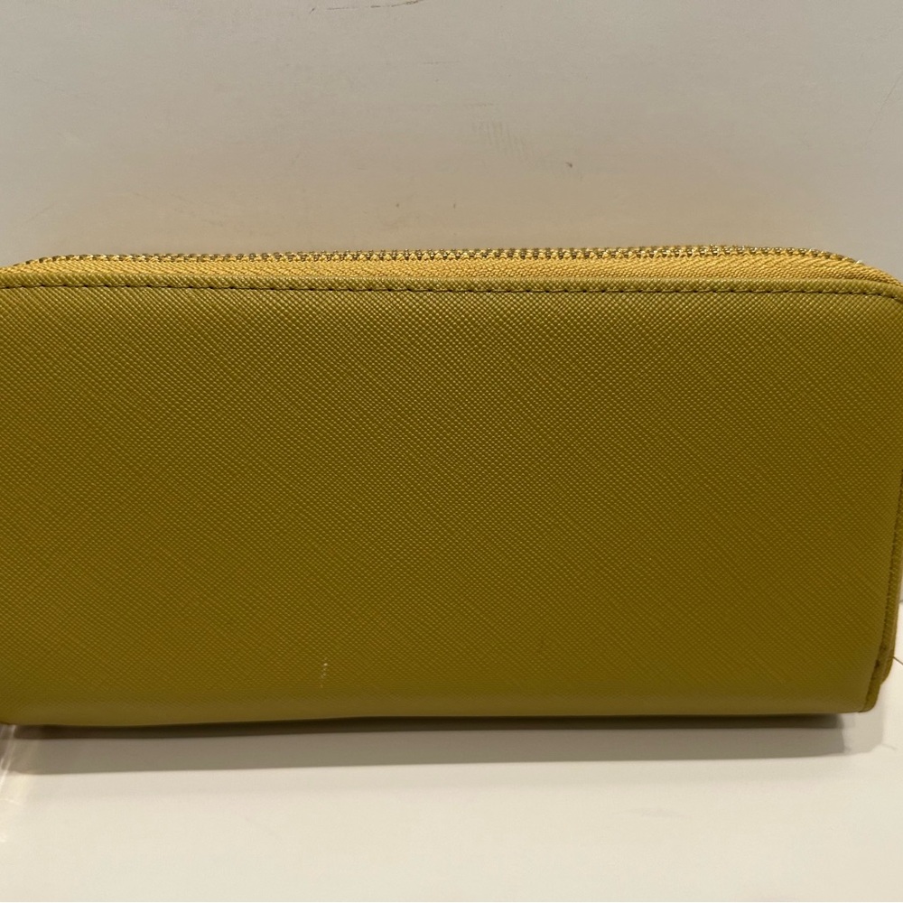 Yellow Zip-Around Wallet
